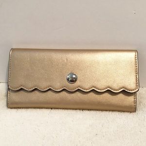 [Catherine Malandrino] Gold Tri-Fold Wallet